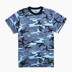 Kid's Sky Blue Camo T-Shirt